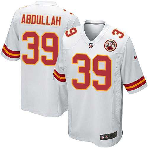 Nike Men & Women & Youth Chiefs #39 Abdullah White Team Color Game Jersey